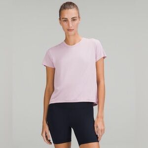 Lululemon Train to Be Short Sleeve Shirt Pink Peony/Pink Peony